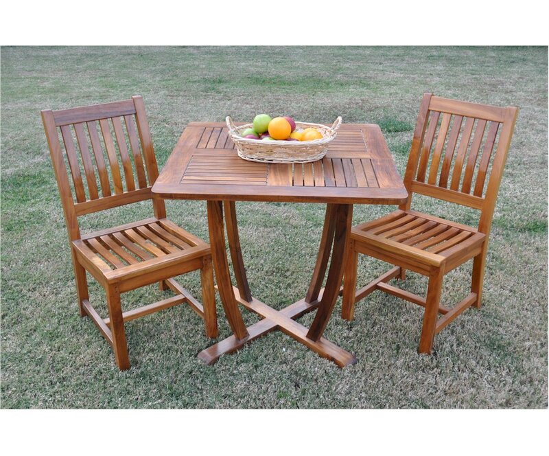 Anderson Teak Bristol 3 Piece Teak Bistro Set | Wayfair